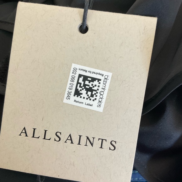 NWT All Saints Hadley Slip Midi Dress - Picture 5 of 16